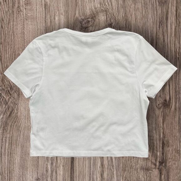 Hoodrich Crop Top T-Shirt XL White Tee - Picture 2 of 8